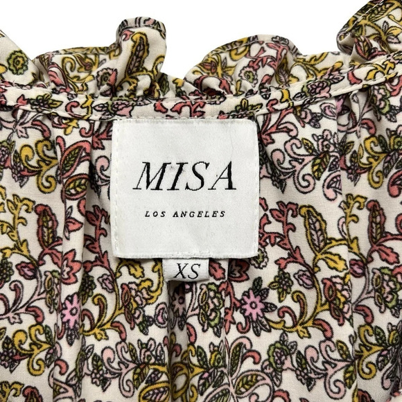 Misa Los Angeles Maddie French Floral Paisley Dress Midi Women’s size XS - Picture 8 of 12
